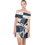 A Minimalist Pattern With Simple Lines And Shapes, Creating A Clean And Modern Aesthetic 04 Off Shoulder Chiffon Dress