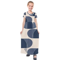 Kids  Short Sleeve Maxi Dress 