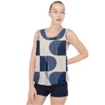 A Minimalist Pattern With Simple Lines And Shapes, Creating A Clean And Modern Aesthetic 04 Bubble Hem Chiffon Tank Top