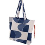 A Minimalist Pattern With Simple Lines And Shapes, Creating A Clean And Modern Aesthetic 04 Drawstring Tote Bag