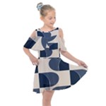 A Minimalist Pattern With Simple Lines And Shapes, Creating A Clean And Modern Aesthetic 04 Kids  Shoulder Cutout Chiffon Dress