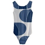 A Minimalist Pattern With Simple Lines And Shapes, Creating A Clean And Modern Aesthetic 04 Kids  Cut-Out Back One Piece Swimsuit