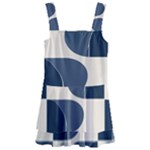 A Minimalist Pattern With Simple Lines And Shapes, Creating A Clean And Modern Aesthetic 04 Kids  Layered Skirt Swimsuit