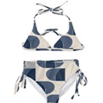 A Minimalist Pattern With Simple Lines And Shapes, Creating A Clean And Modern Aesthetic 04 Kids  Classic Bikini Set