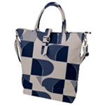 A Minimalist Pattern With Simple Lines And Shapes, Creating A Clean And Modern Aesthetic 04 Buckle Top Tote Bag