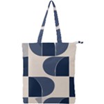 A Minimalist Pattern With Simple Lines And Shapes, Creating A Clean And Modern Aesthetic 04 Double Zip Up Tote Bag