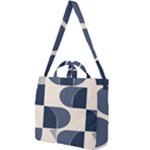 A Minimalist Pattern With Simple Lines And Shapes, Creating A Clean And Modern Aesthetic 04 Square Shoulder Tote Bag