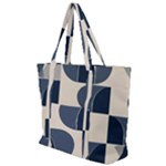 A Minimalist Pattern With Simple Lines And Shapes, Creating A Clean And Modern Aesthetic 04 Zip Up Canvas Bag