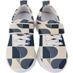 A Minimalist Pattern With Simple Lines And Shapes, Creating A Clean And Modern Aesthetic 04 Kids  Velcro Strap Shoes