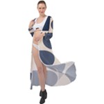 A Minimalist Pattern With Simple Lines And Shapes, Creating A Clean And Modern Aesthetic 04 Maxi Chiffon Beach Wrap