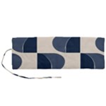 A Minimalist Pattern With Simple Lines And Shapes, Creating A Clean And Modern Aesthetic 04 Roll Up Canvas Pencil Holder (M)