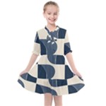 A Minimalist Pattern With Simple Lines And Shapes, Creating A Clean And Modern Aesthetic 04 Kids  All Frills Chiffon Dress