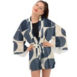 A Minimalist Pattern With Simple Lines And Shapes, Creating A Clean And Modern Aesthetic 04 Long Sleeve Kimono