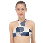 A Minimalist Pattern With Simple Lines And Shapes, Creating A Clean And Modern Aesthetic 04 High Neck Bikini Top