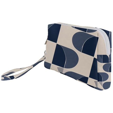 A Minimalist Pattern With Simple Lines And Shapes, Creating A Clean And Modern Aesthetic 04 Wristlet Pouch Bag (Small) from ArtsNow.com