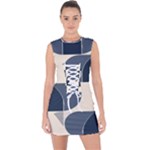 A Minimalist Pattern With Simple Lines And Shapes, Creating A Clean And Modern Aesthetic 04 Lace Up Front Bodycon Dress