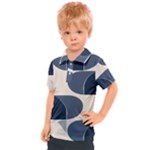 A Minimalist Pattern With Simple Lines And Shapes, Creating A Clean And Modern Aesthetic 04 Kids  Polo T-Shirt