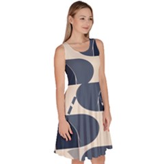 Knee Length Skater Dress With Pockets 