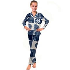 Kids  Satin Long Sleeve Pajamas Set 