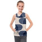 A Minimalist Pattern With Simple Lines And Shapes, Creating A Clean And Modern Aesthetic 04 Kids  Sleeveless Hoodie