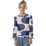 A Minimalist Pattern With Simple Lines And Shapes, Creating A Clean And Modern Aesthetic 04 Kids  Frill Detail T-Shirt