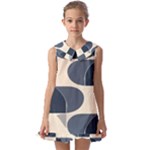 A Minimalist Pattern With Simple Lines And Shapes, Creating A Clean And Modern Aesthetic 04 Kids  Pilgrim Collar Ruffle Hem Dress