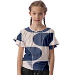 A Minimalist Pattern With Simple Lines And Shapes, Creating A Clean And Modern Aesthetic 04 Kids  Cut Out Flutter Sleeves