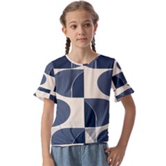 Kids  Cuff Sleeve Scrunch Bottom T-Shirt 