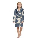 Kids  Long Sleeve Velvet Lounge Robe 