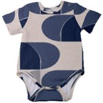 A Minimalist Pattern With Simple Lines And Shapes, Creating A Clean And Modern Aesthetic 04 Baby Short Sleeve Bodysuit