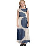 A Minimalist Pattern With Simple Lines And Shapes, Creating A Clean And Modern Aesthetic 04 Kids  Satin Sleeveless Maxi Dress