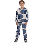 A Minimalist Pattern With Simple Lines And Shapes, Creating A Clean And Modern Aesthetic 04 Kids  Sweatshirt set