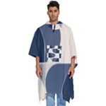 A Minimalist Pattern With Simple Lines And Shapes, Creating A Clean And Modern Aesthetic 04 Men s Hooded Rain Ponchos