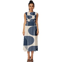 Sleeveless Round Neck Midi Dress 