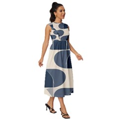 Sleeveless Round Neck Midi Dress 