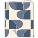 A Minimalist Pattern With Simple Lines And Shapes, Creating A Clean And Modern Aesthetic 04 8  x 10  Softcover Notebook