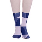 A Minimalist Pattern With Simple Lines And Shapes, Creating A Clean And Modern Aesthetic 04 Smooth Crew Length Tube Socks