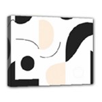 A Minimalist Pattern With Simple Lines And Shapes, Creating A Clean And Modern Aesthetic 05 Canvas 14  x 11  (Stretched)