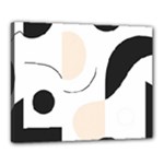 A Minimalist Pattern With Simple Lines And Shapes, Creating A Clean And Modern Aesthetic 05 Canvas 20  x 16  (Stretched)