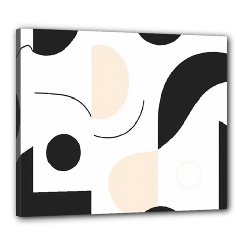 A Minimalist Pattern With Simple Lines And Shapes, Creating A Clean And Modern Aesthetic 05 Canvas 24  x 20  (Stretched) from ArtsNow.com