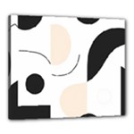 A Minimalist Pattern With Simple Lines And Shapes, Creating A Clean And Modern Aesthetic 05 Canvas 24  x 20  (Stretched)