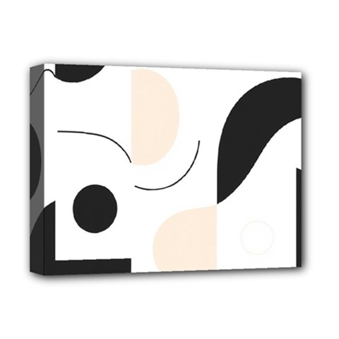 A Minimalist Pattern With Simple Lines And Shapes, Creating A Clean And Modern Aesthetic 05 Deluxe Canvas 16  x 12  (Stretched)  from ArtsNow.com