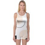 A Minimalist Pattern With Simple Lines And Shapes, Creating A Clean And Modern Aesthetic 05 One Piece Boyleg Swimsuit