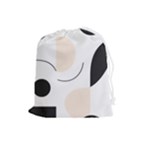 A Minimalist Pattern With Simple Lines And Shapes, Creating A Clean And Modern Aesthetic 05 Drawstring Pouch (Large)