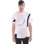 A Minimalist Pattern With Simple Lines And Shapes, Creating A Clean And Modern Aesthetic 05 Men s Sport Mesh T-Shirt