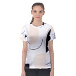 A Minimalist Pattern With Simple Lines And Shapes, Creating A Clean And Modern Aesthetic 05 Women s Sport Mesh T-Shirt