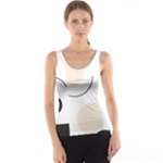 A Minimalist Pattern With Simple Lines And Shapes, Creating A Clean And Modern Aesthetic 05 Women s Basic Tank Top