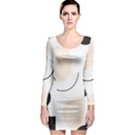 A Minimalist Pattern With Simple Lines And Shapes, Creating A Clean And Modern Aesthetic 05 Long Sleeve Bodycon Dress