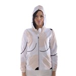 A Minimalist Pattern With Simple Lines And Shapes, Creating A Clean And Modern Aesthetic 05 Women s Hooded Windbreaker