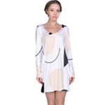 A Minimalist Pattern With Simple Lines And Shapes, Creating A Clean And Modern Aesthetic 05 Long Sleeve Nightdress